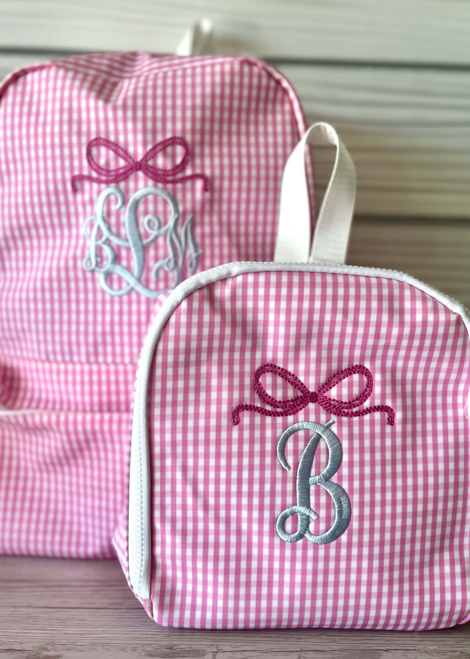 TRVL DESIGN Backpacker - Gingham Pink