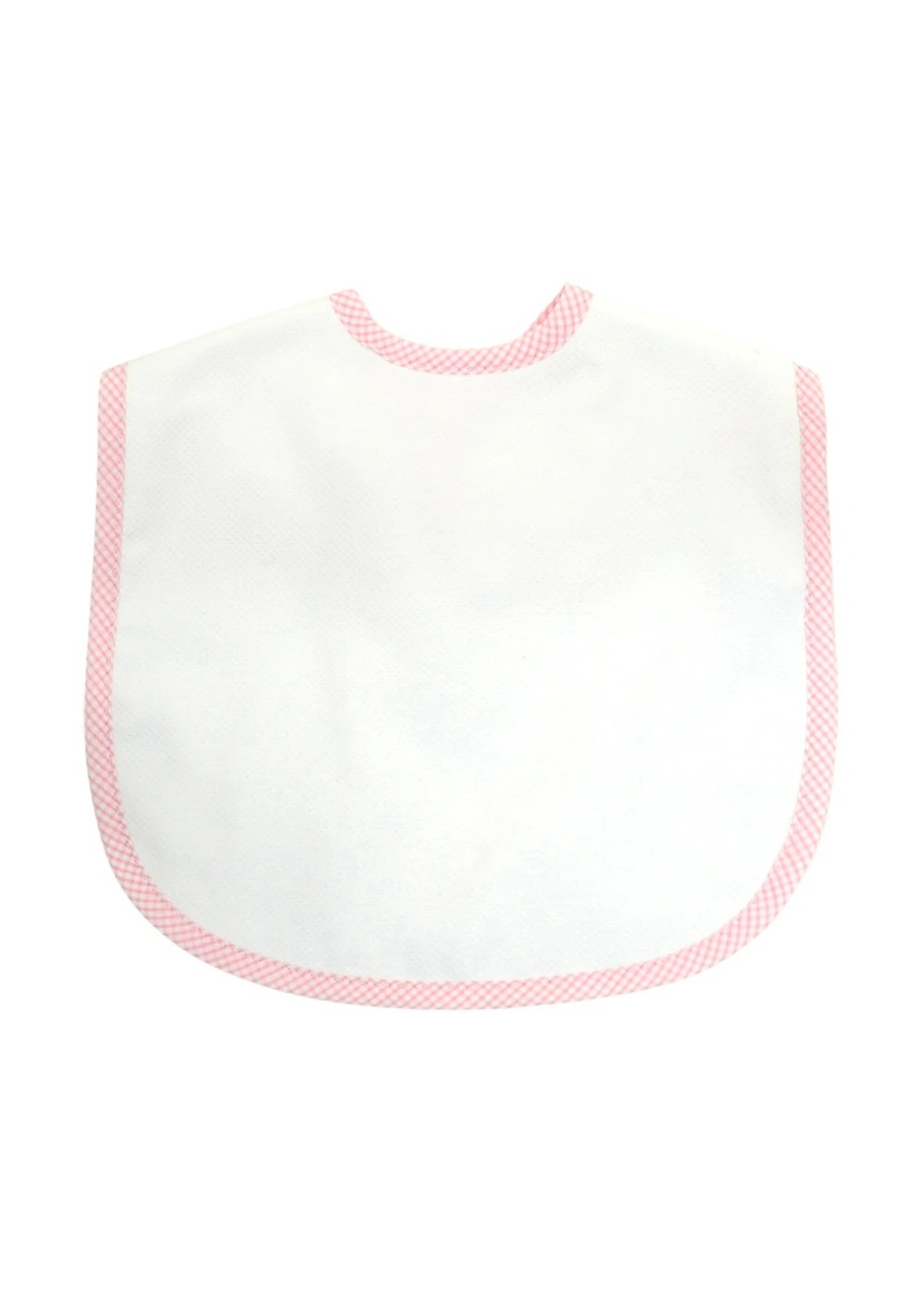 3 Marthas Toddler Bib - Pink Check