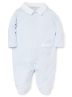 Kissy Kissy Kissy New Beginnings Footie w/Collar - Light Blue