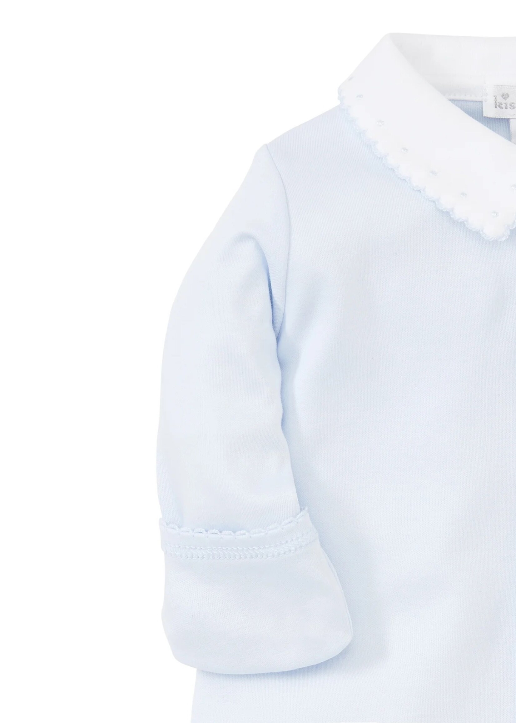 Kissy Kissy Kissy New Beginnings Footie w/Collar - Light Blue
