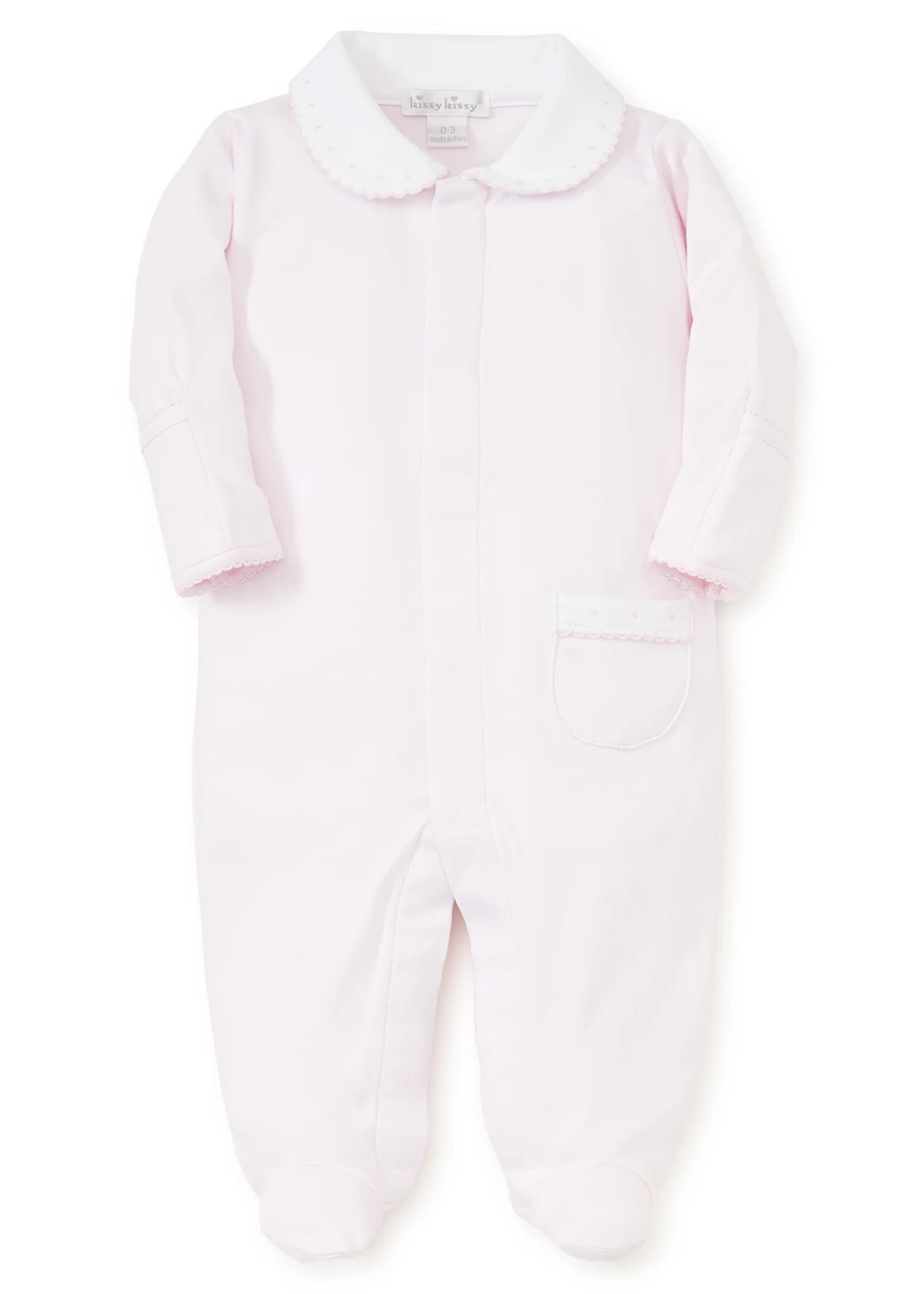 Kissy Kissy Kissy New Beginnings Footie w/Collar - Pink