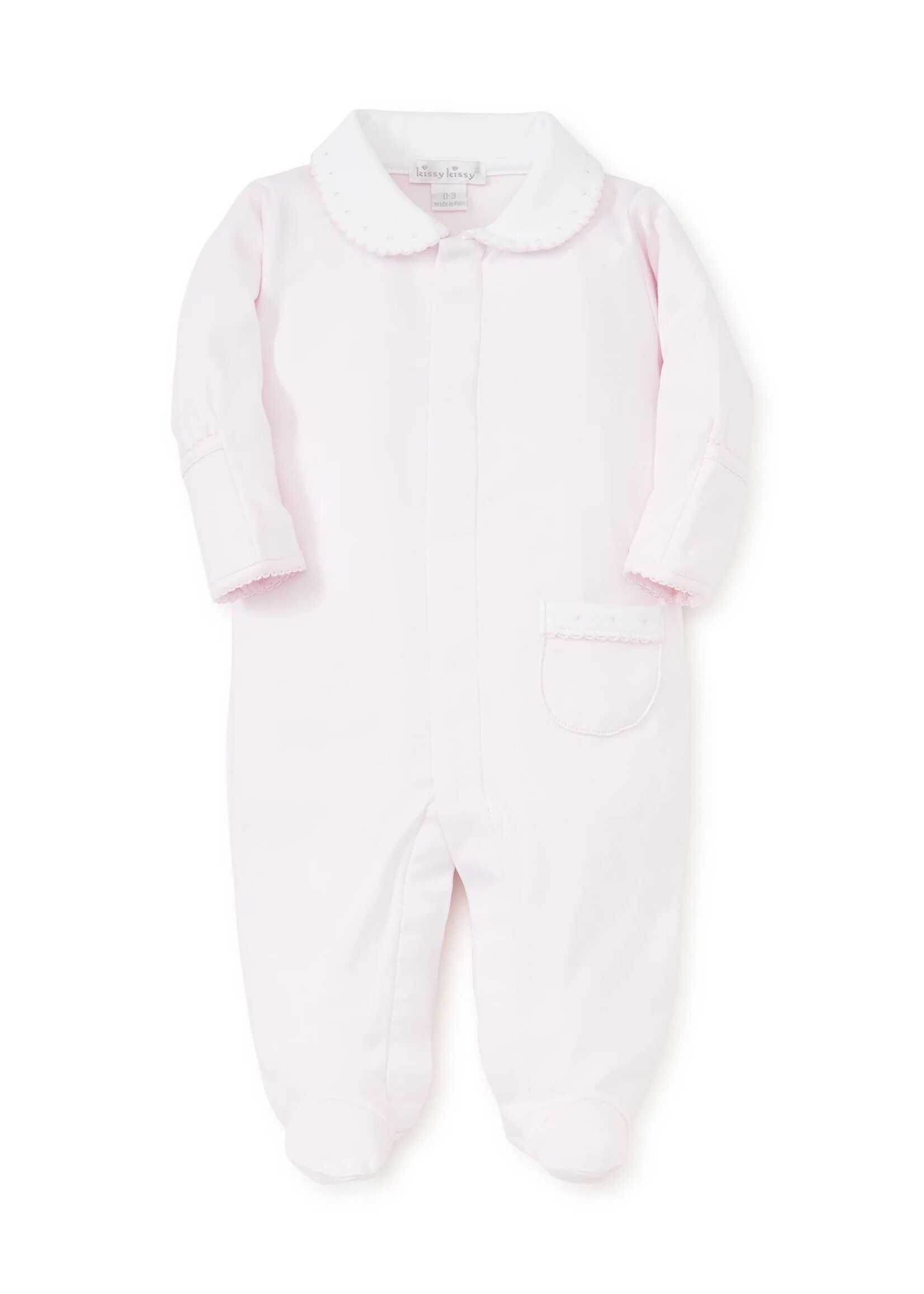Kissy Kissy Kissy New Beginnings Footie w/Collar - Pink