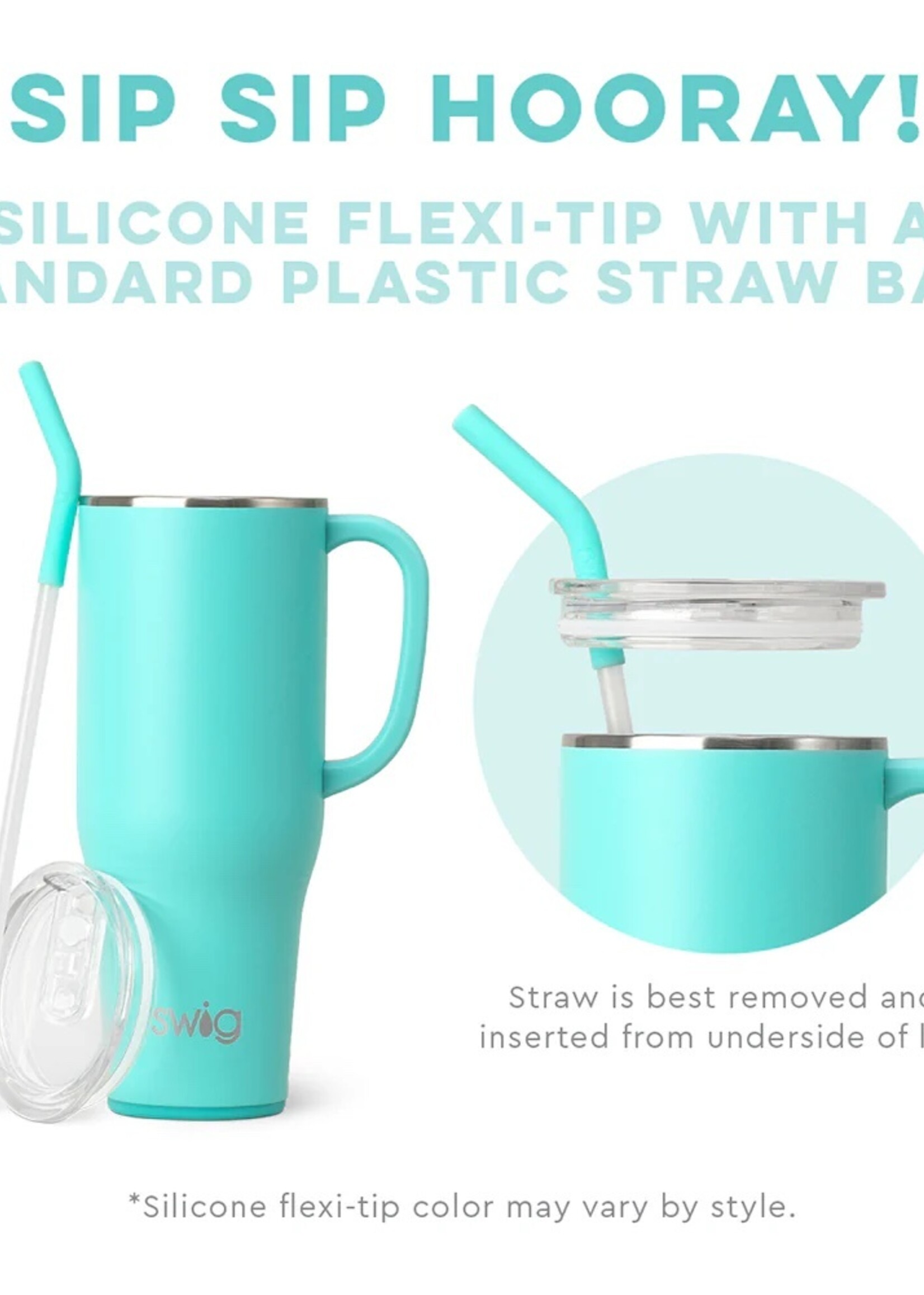 swig Swig Mega Mug (30 oz) - Shimmer White