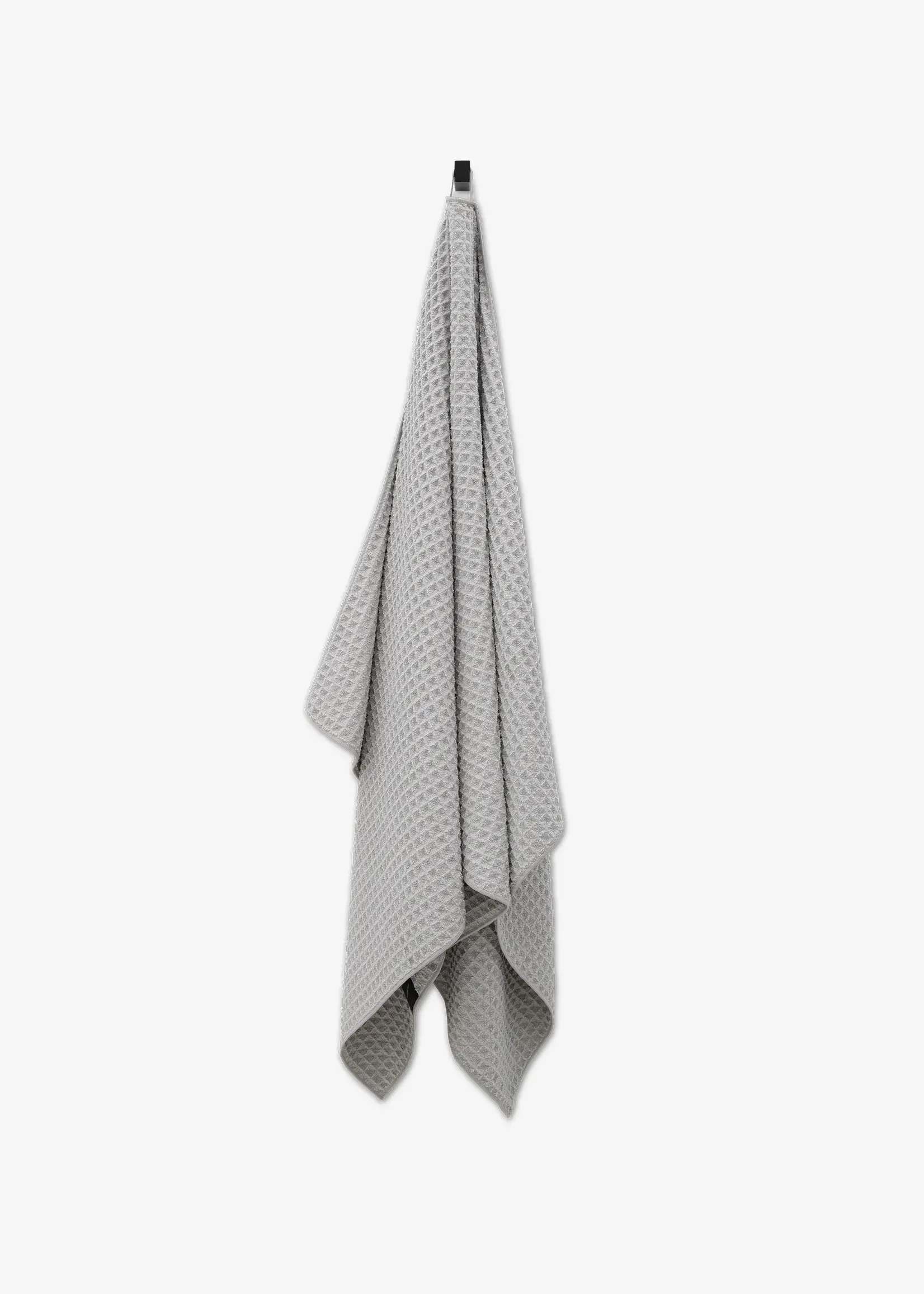 geometry Waffle Bath Towels Stone