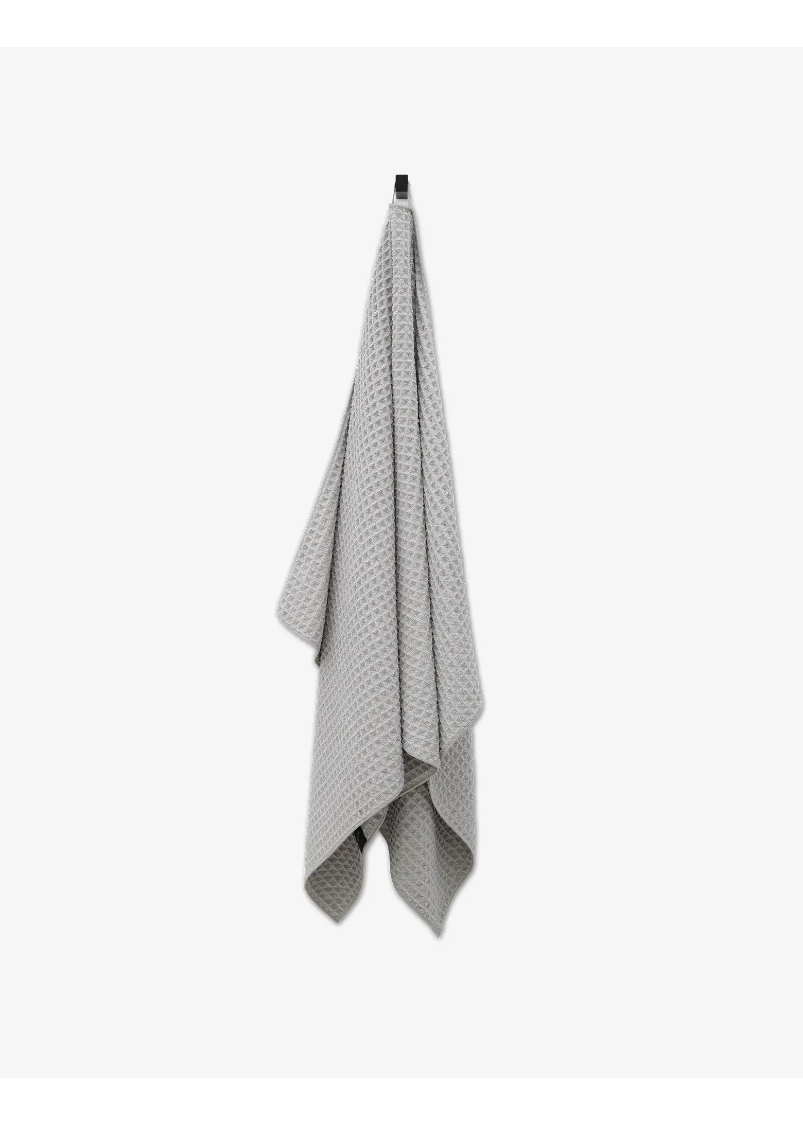 geometry Waffle Bath Towels Stone