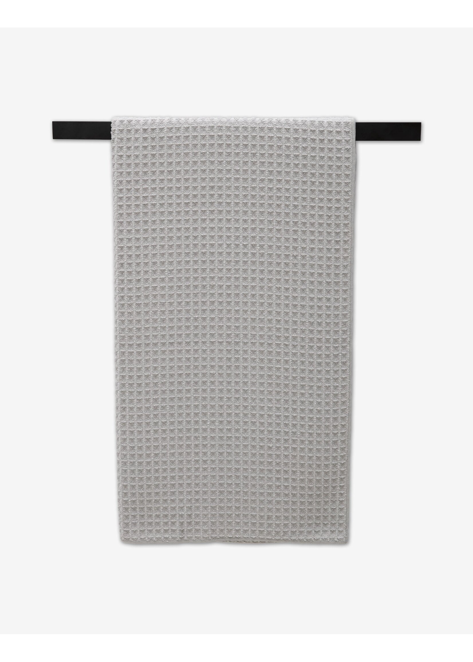 geometry Waffle Bath Towels Stone