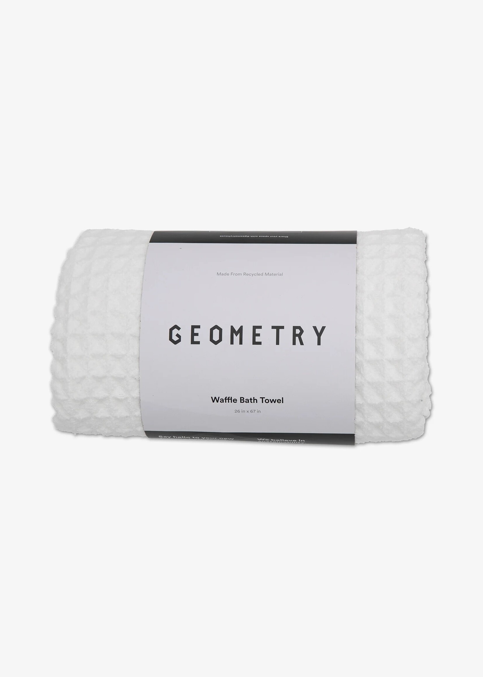 geometry Waffle Bath Towel Cloud