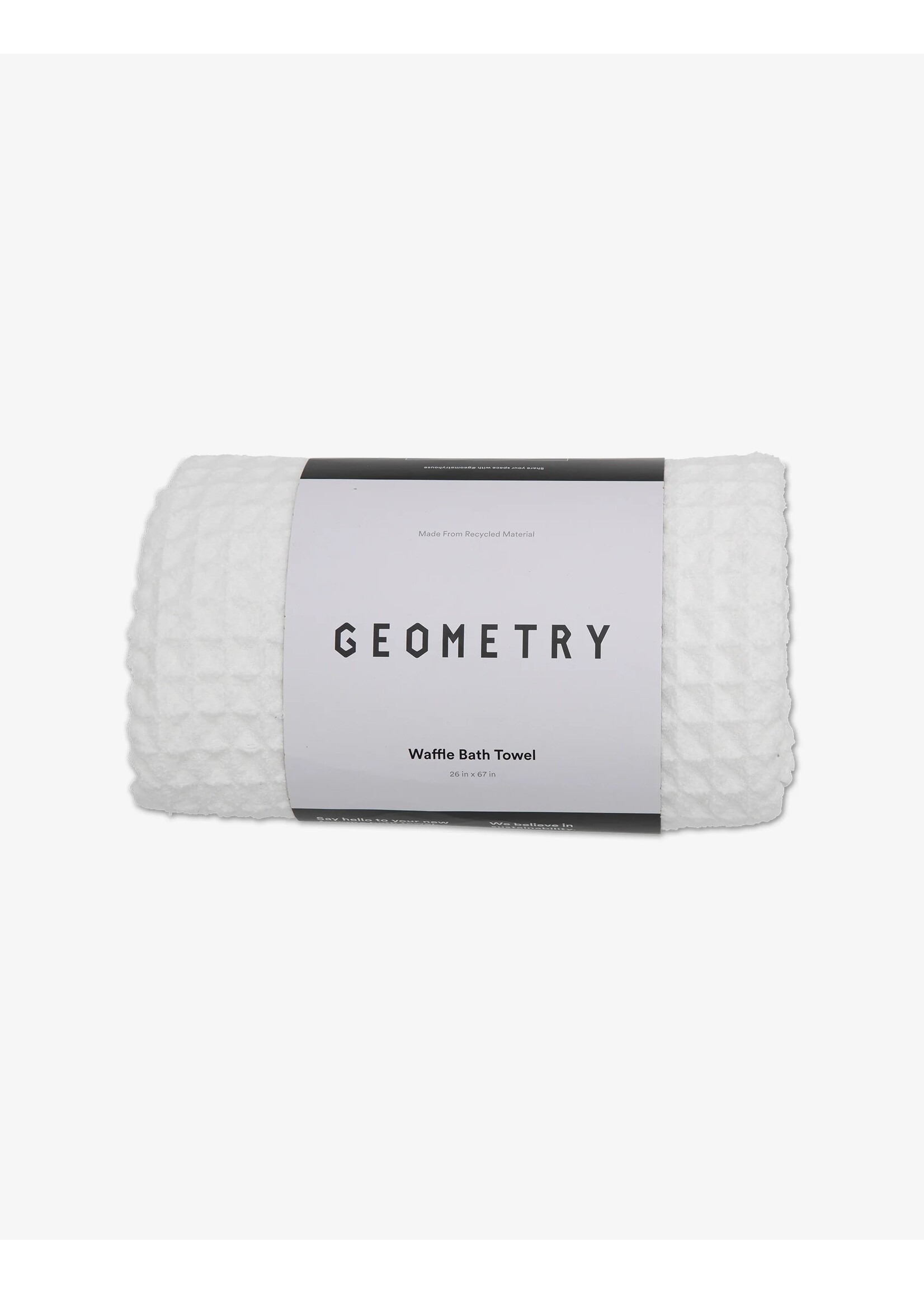 geometry Waffle Bath Towel Cloud