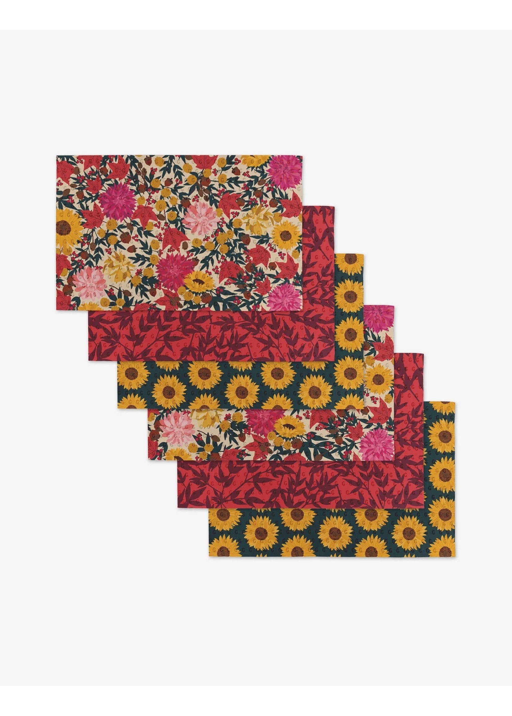 geometry Autumn Florals Not Paper Towel