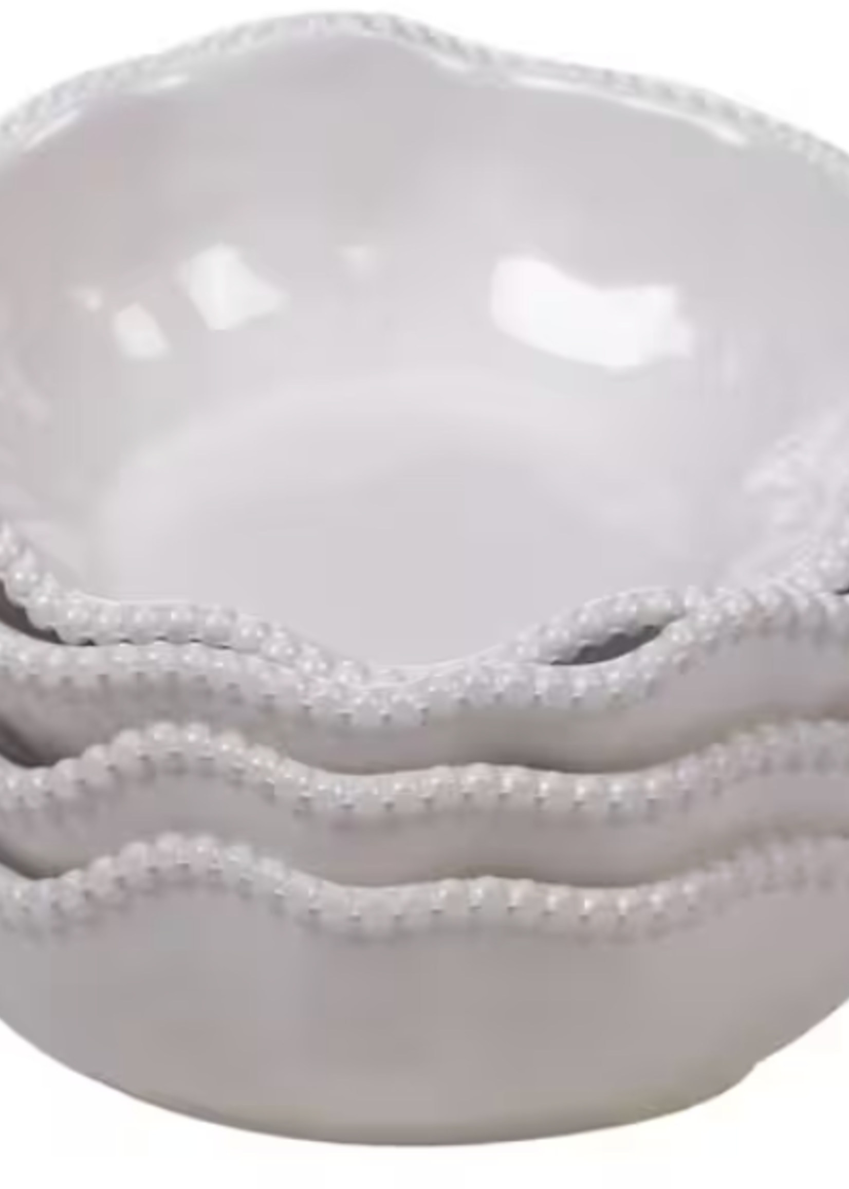 certified international Perlette Cream Dipping Bowls set of 4