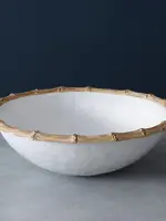 beatriz ball Vida Bamboo Large Salad Bowl White & Natural
