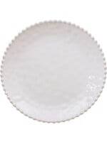 Merritt Beaded Pearl 14" Round Serving Tray Cream