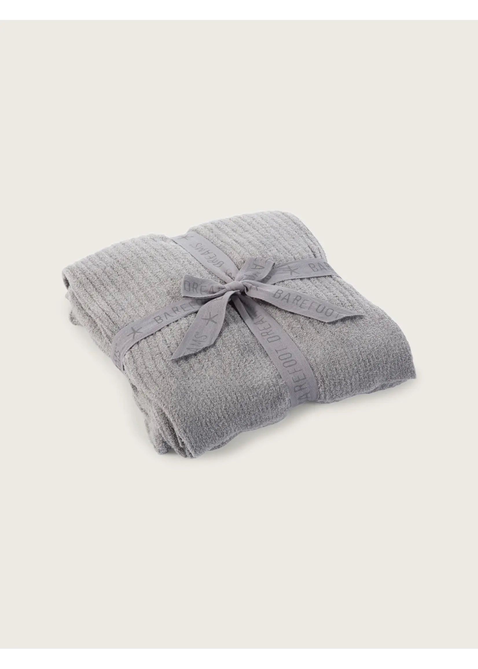 Barefoot Dreams Cozychic Lite Ribbed Throw Pewter