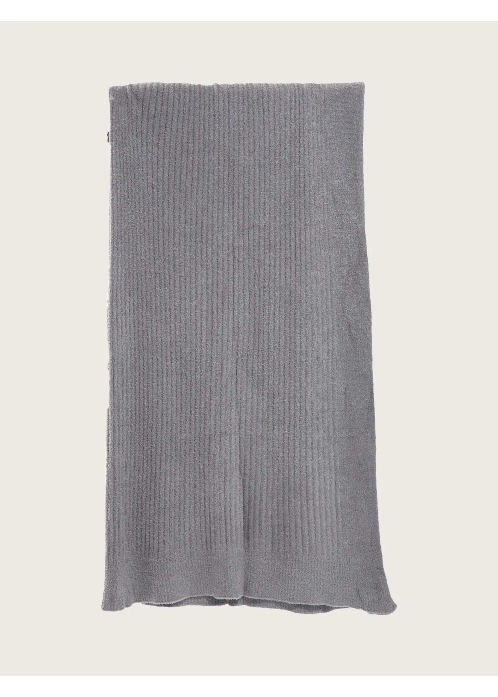 Barefoot Dreams Cozychic Lite Ribbed Throw Pewter