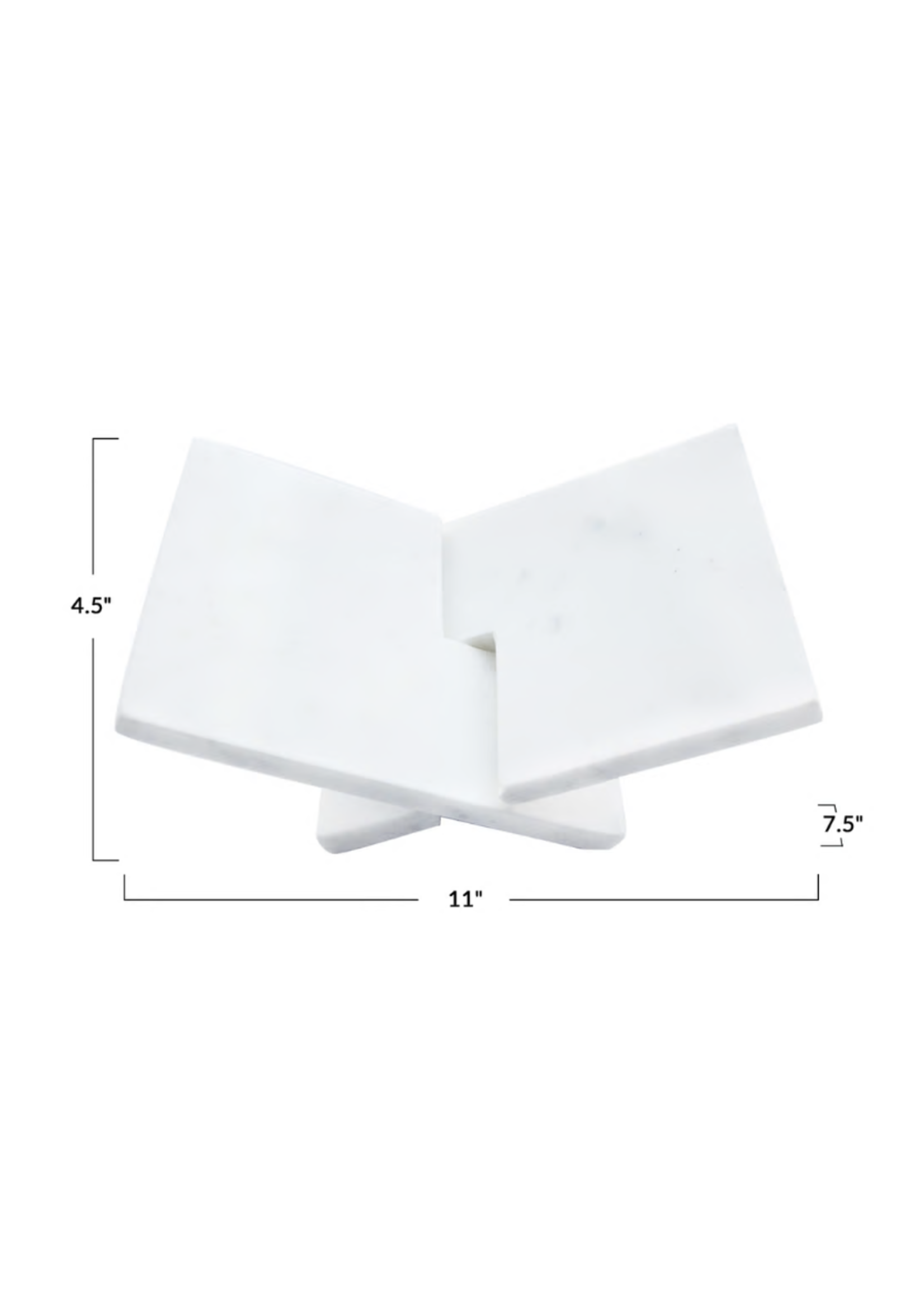 Creative Co-op Interlocking Marble Book Holder