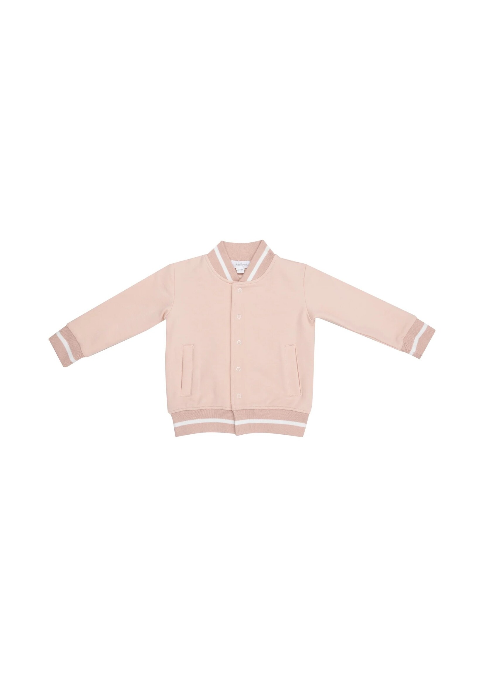 Angel Dear Letterman Jacket - French Terry Solid Pink