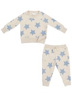 Angel Dear BabySweatshirt & Jogger Set - Sketchy Stars Blue