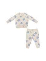 Angel Dear BabySweatshirt & Jogger Set - Sketchy Stars Blue