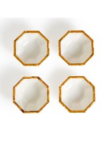 jen & co Bamboo Octagonal Touch Bowl