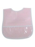 3 Marthas Laminated Bib - Pink Check