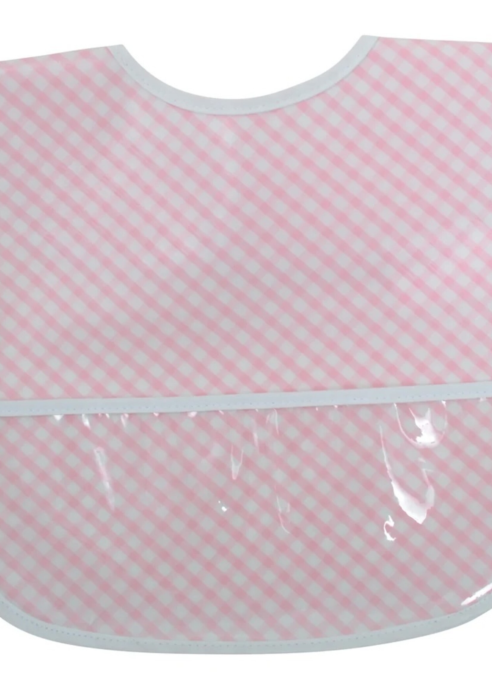 3 Marthas Laminated Bib - Pink Check
