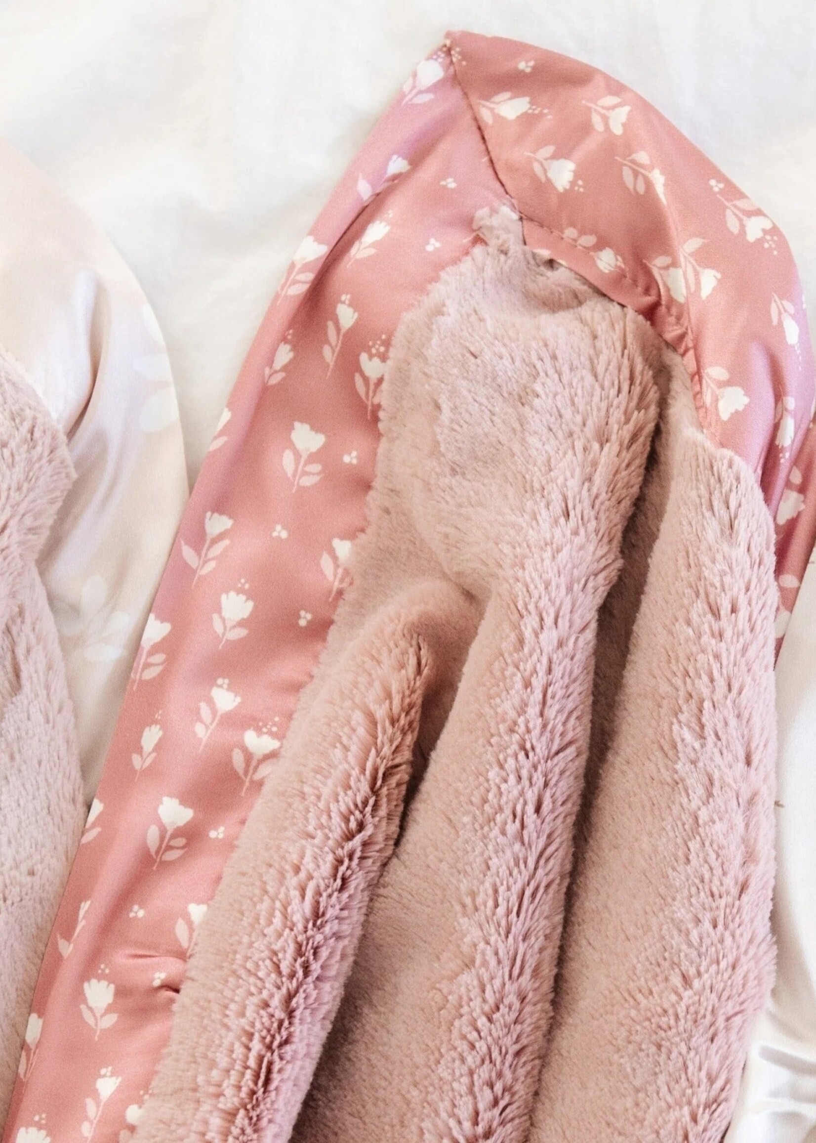 saranoni Satin Border Mini Blanket Tulip