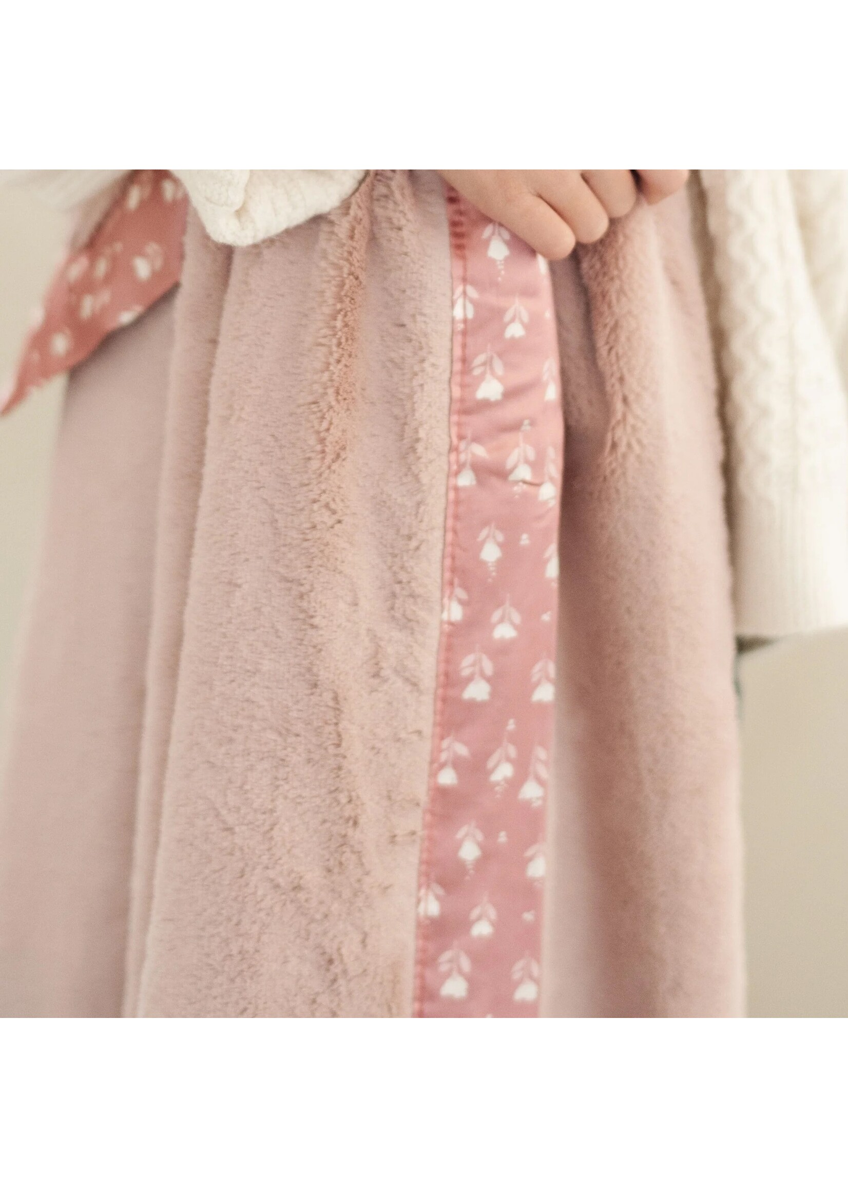 saranoni Satin Border Mini Blanket Tulip