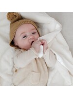 saranoni Satin Border Mini Blanket Ivory