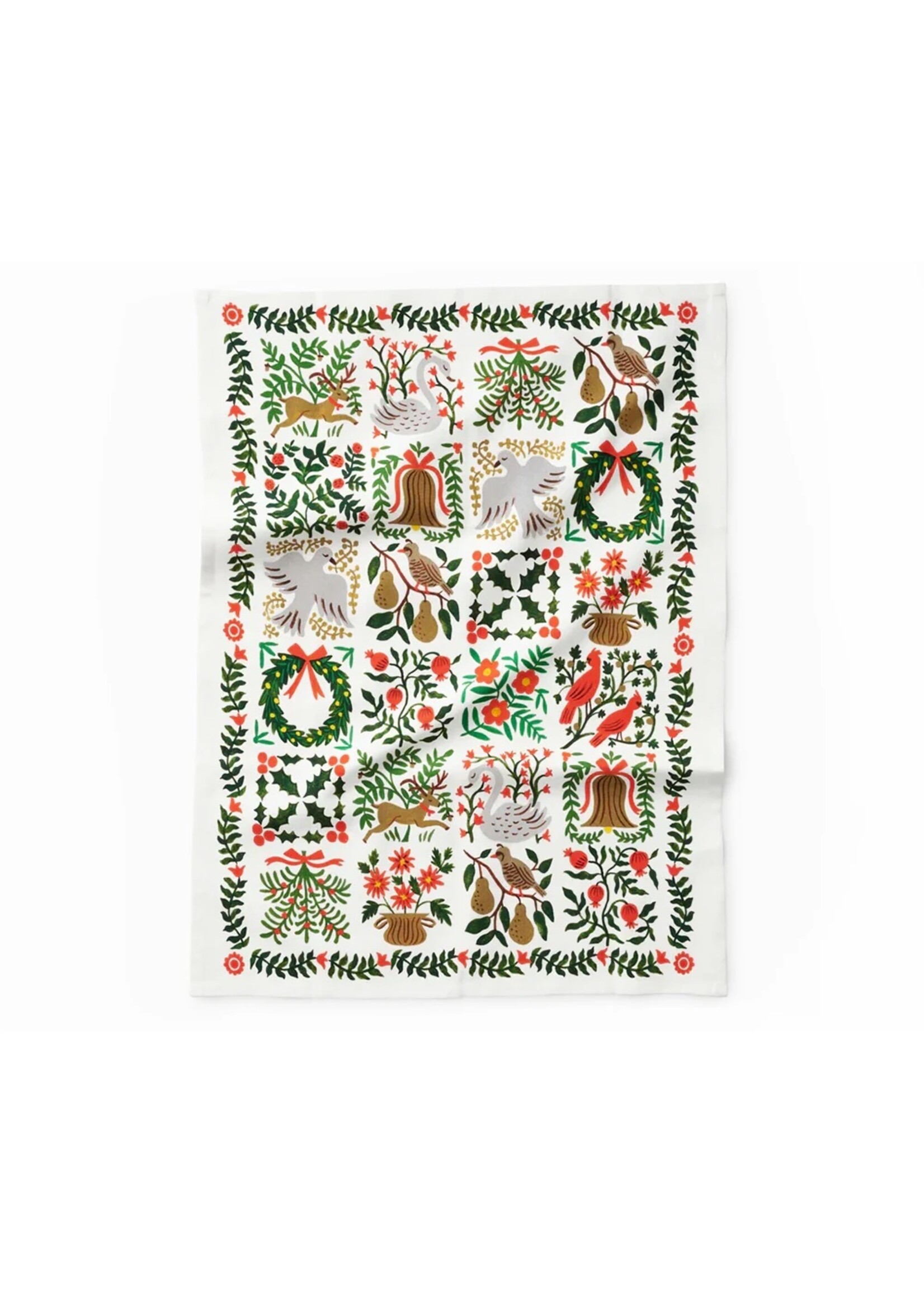 Rifle Paper Co Christmastide Tea Towel