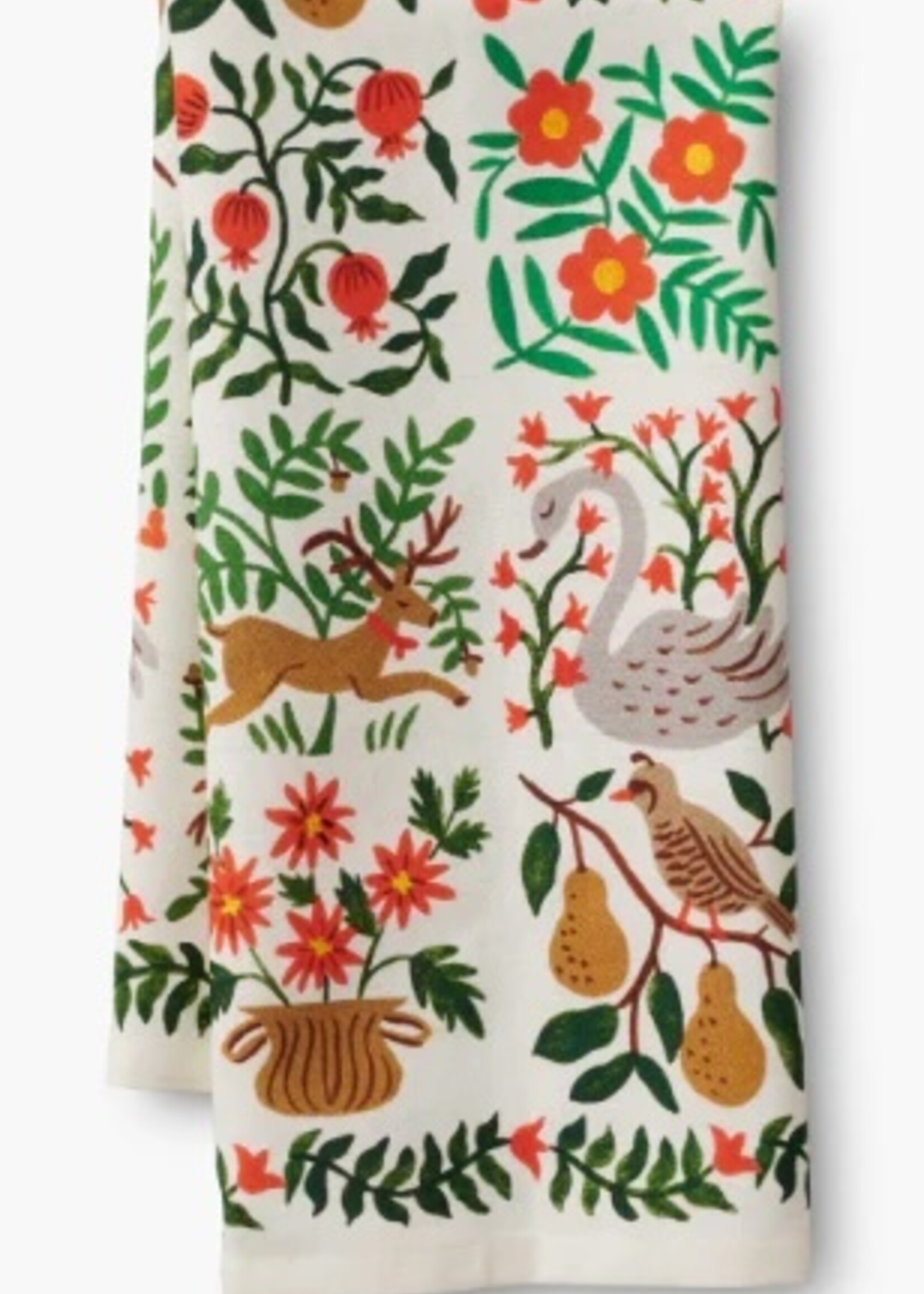 Rifle Paper Co Christmastide Tea Towel