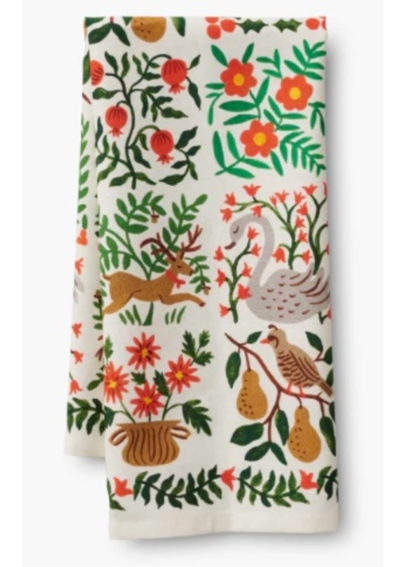 Rifle Paper Co Christmastide Tea Towel