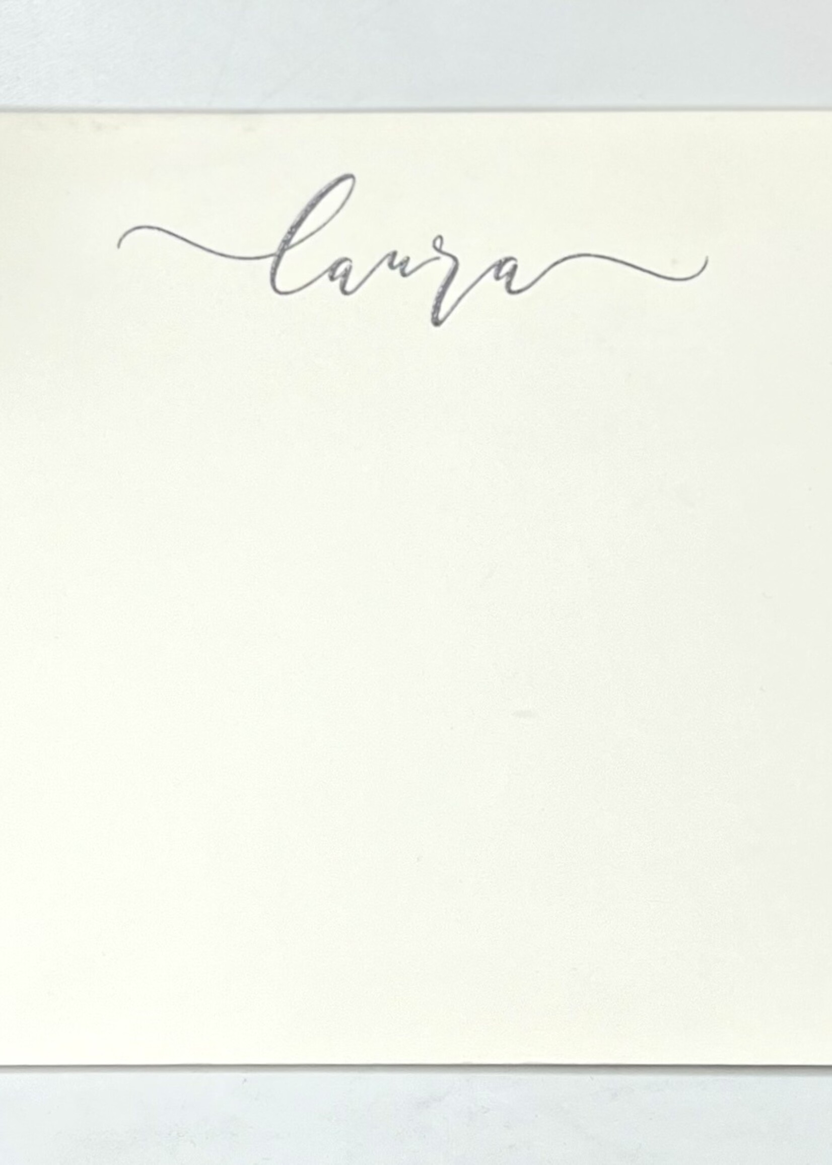 Embossed Graphics Luna Flat Note Card (set of 25)