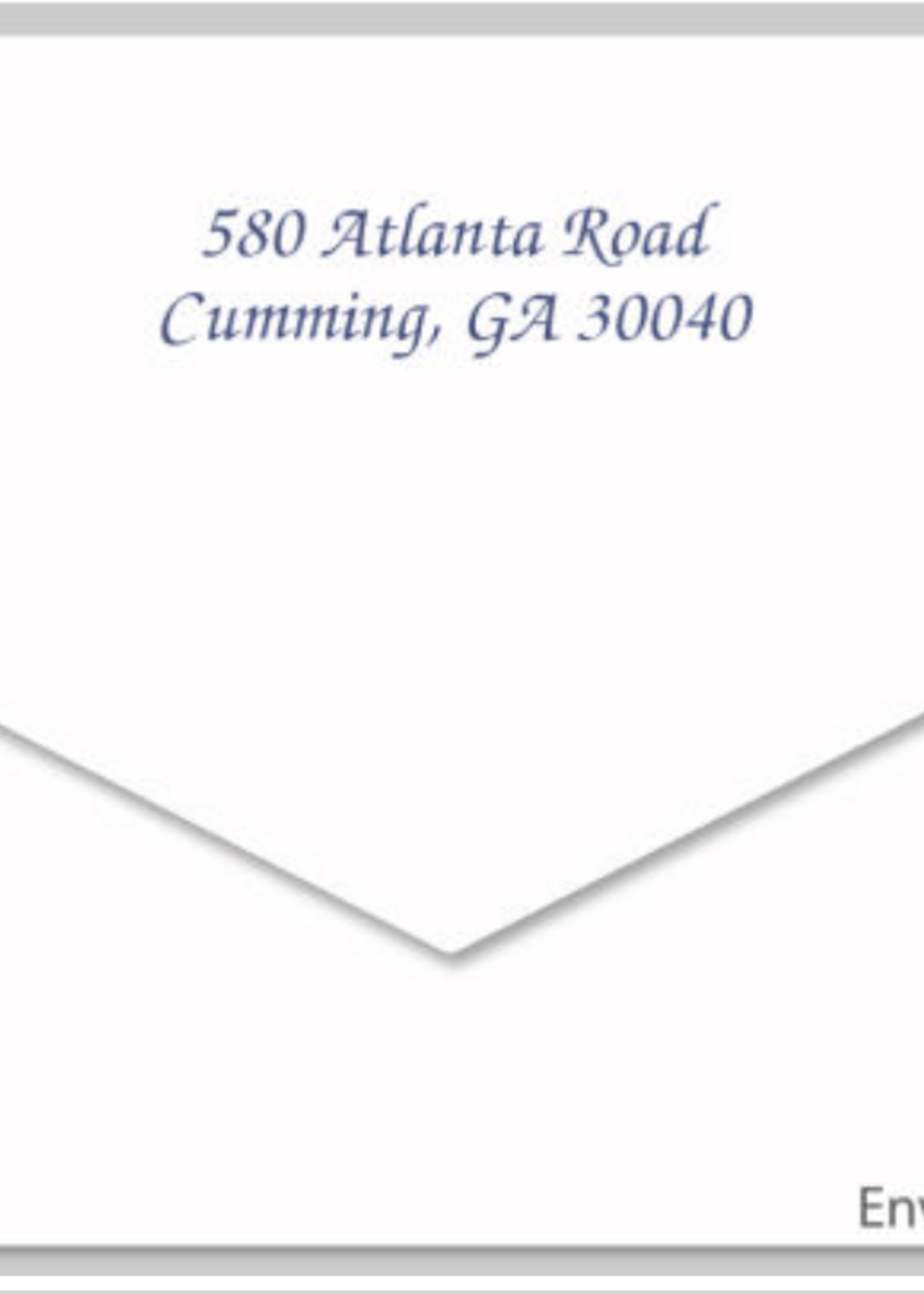 Embossed Graphics Altimira Monogram Card (set of 25) return address included