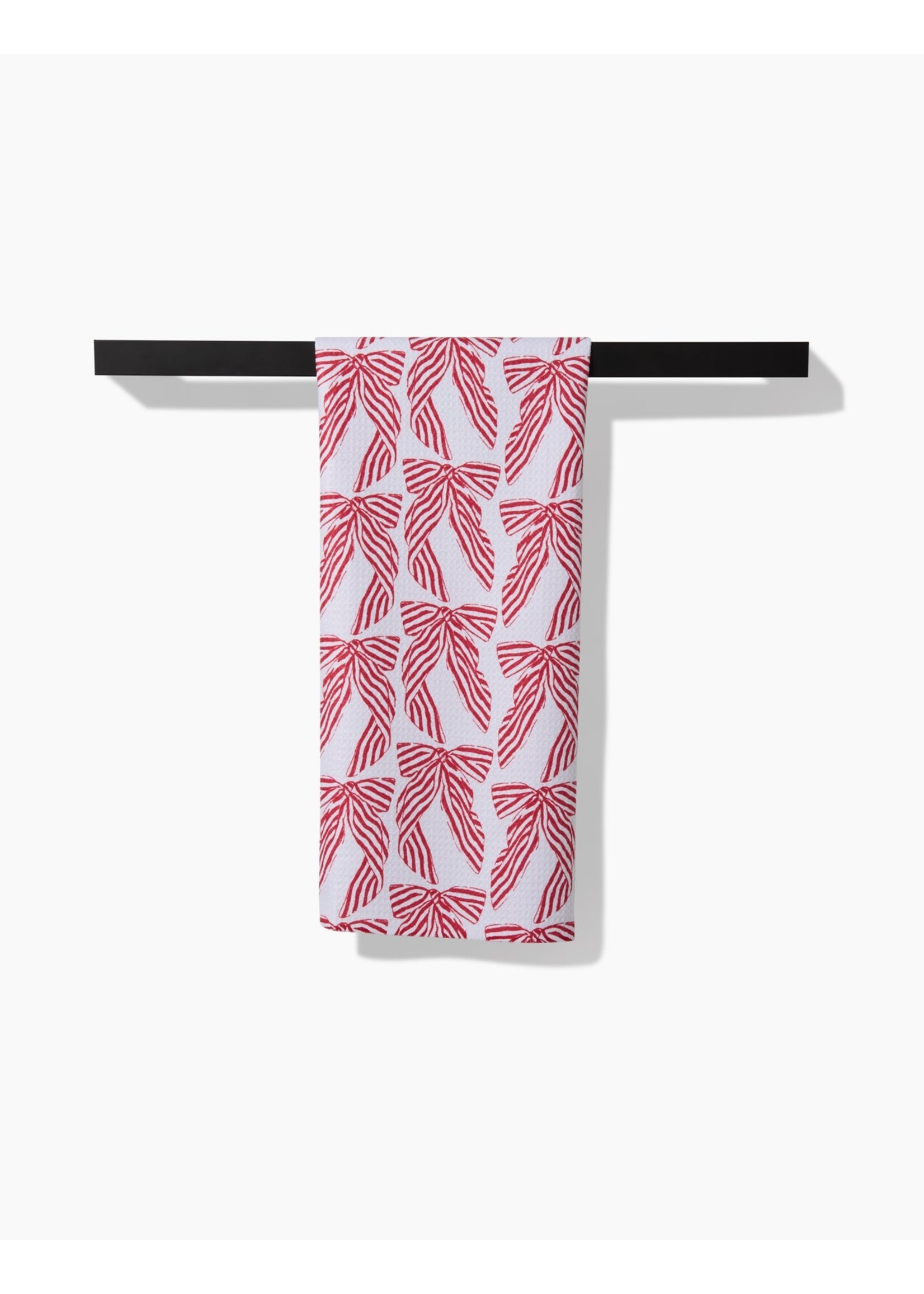 geometry Striped Bows Kitchen Tea Towel