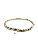 erin gray erin gray 3mm Karma Bracelet with Luxe Cross