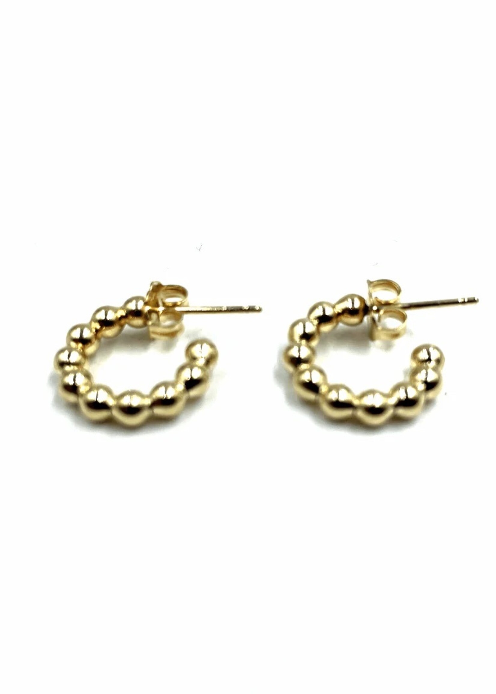 erin gray erin gray 8 mm Beaded Hoop Post Earring