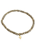 erin gray erin gray Champagne Luxe Cross Bracelet