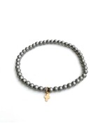 erin gray erin gray Light Gray Luxe Cross Bracelet