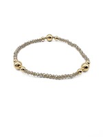 erin gray erin gray Nantucket Shimmer Bracelet Light Gray 6.5"