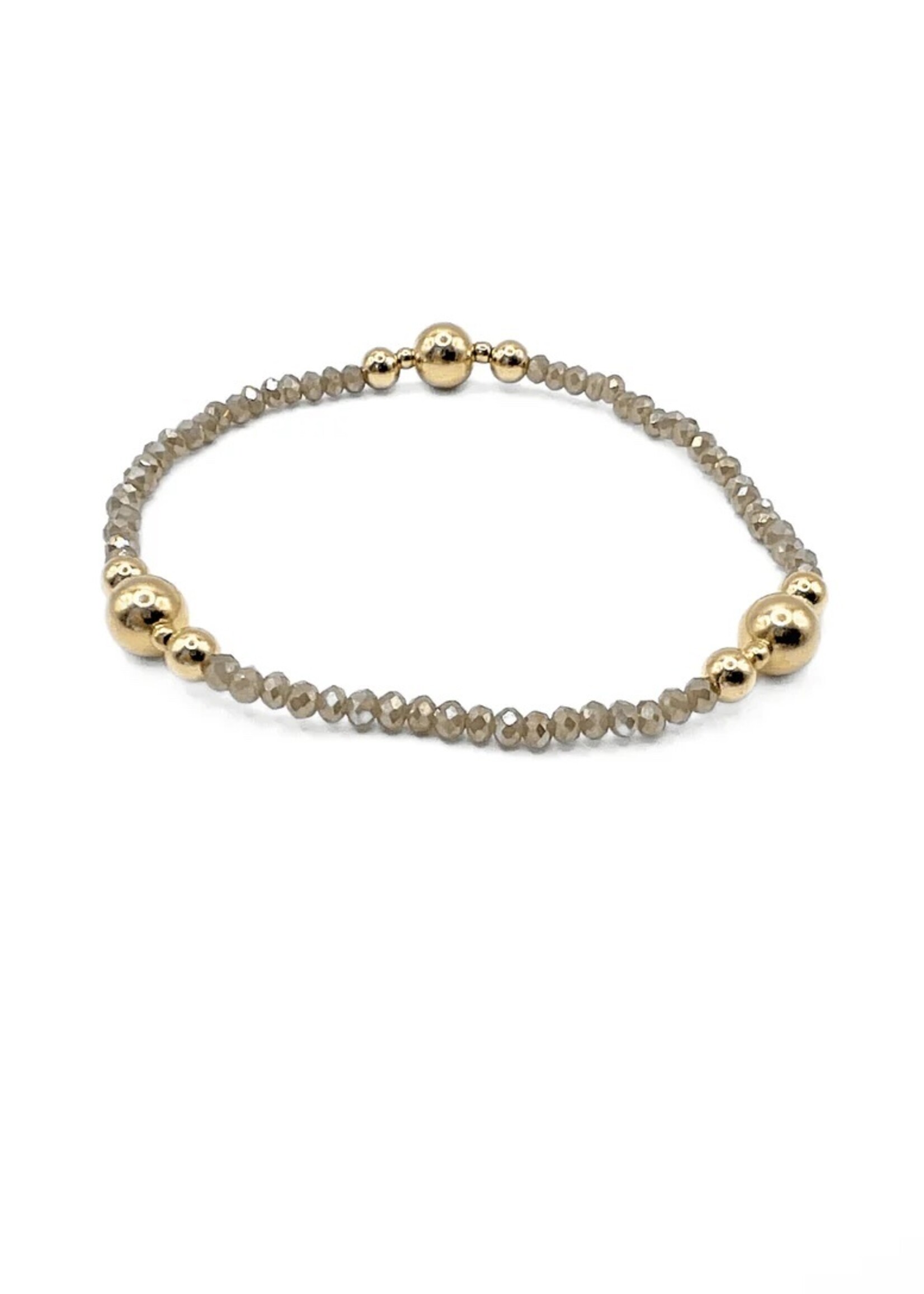 erin gray erin gray Nantucket Shimmer Bracelet Light Gray 6.5"