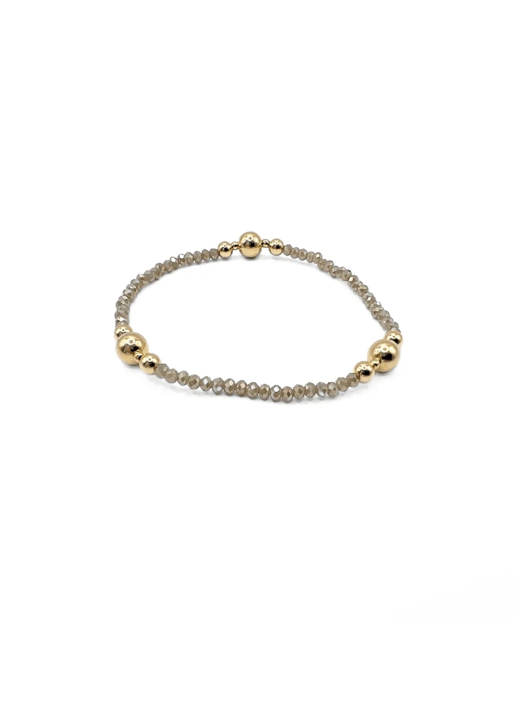 erin gray erin gray Nantucket Shimmer Bracelet Light Gray 7"