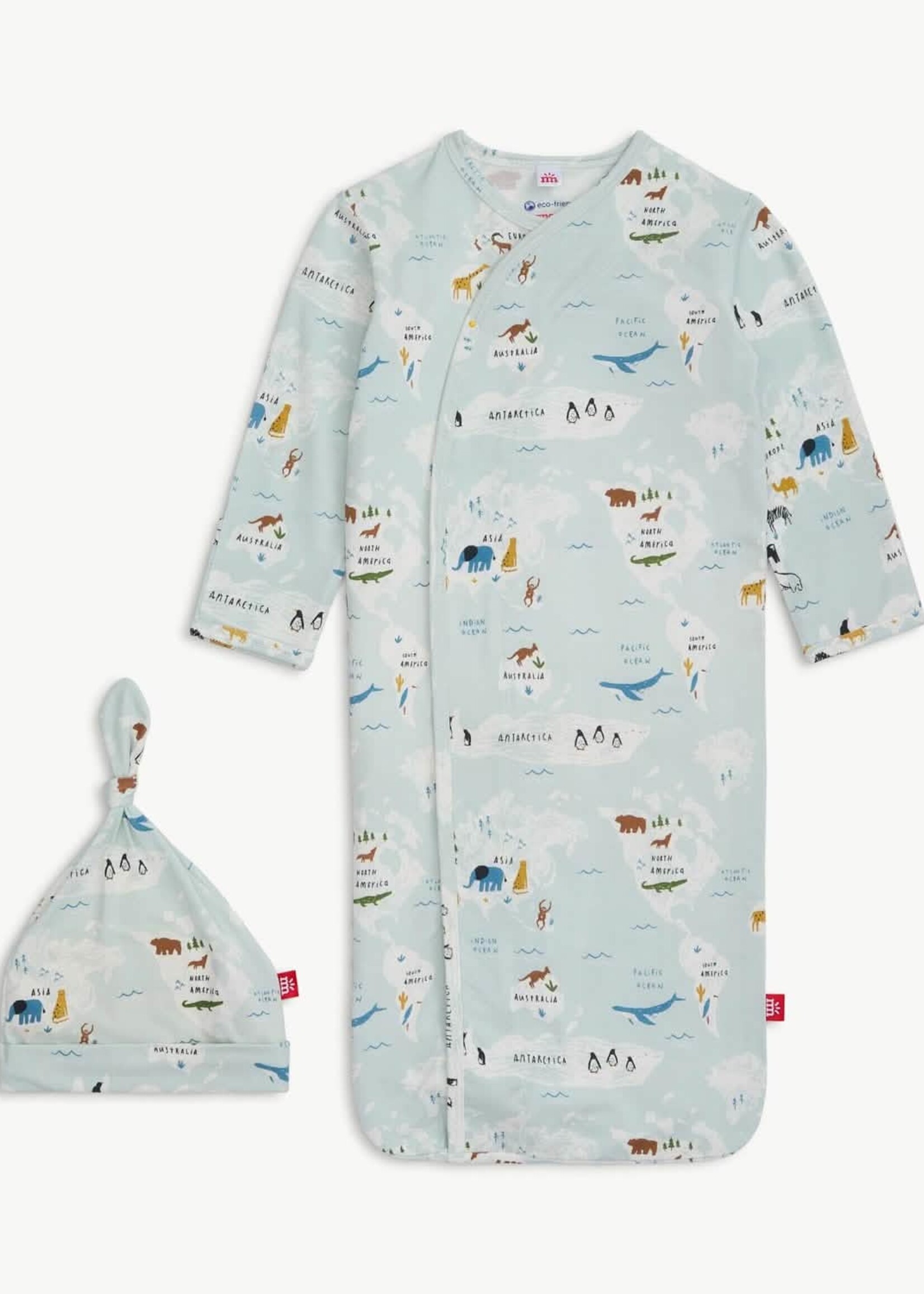 magnetic me Sea The World Gown + Hat Set
