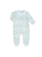 Nellapima Blue Vines Print Crossover Footie