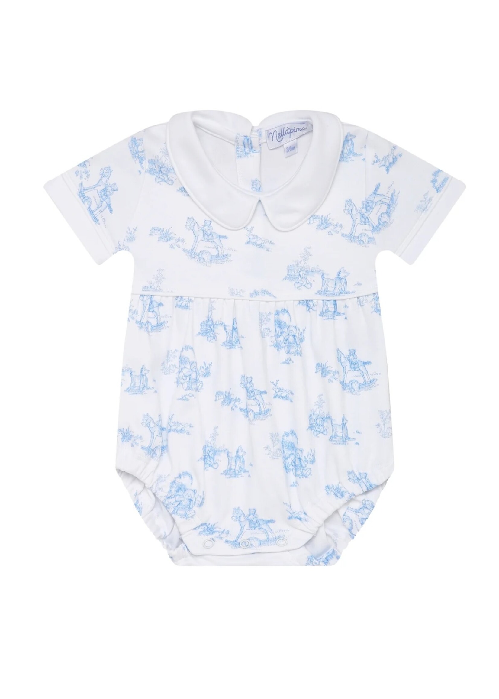 Nellapima Blue Bunny Toile Bubble