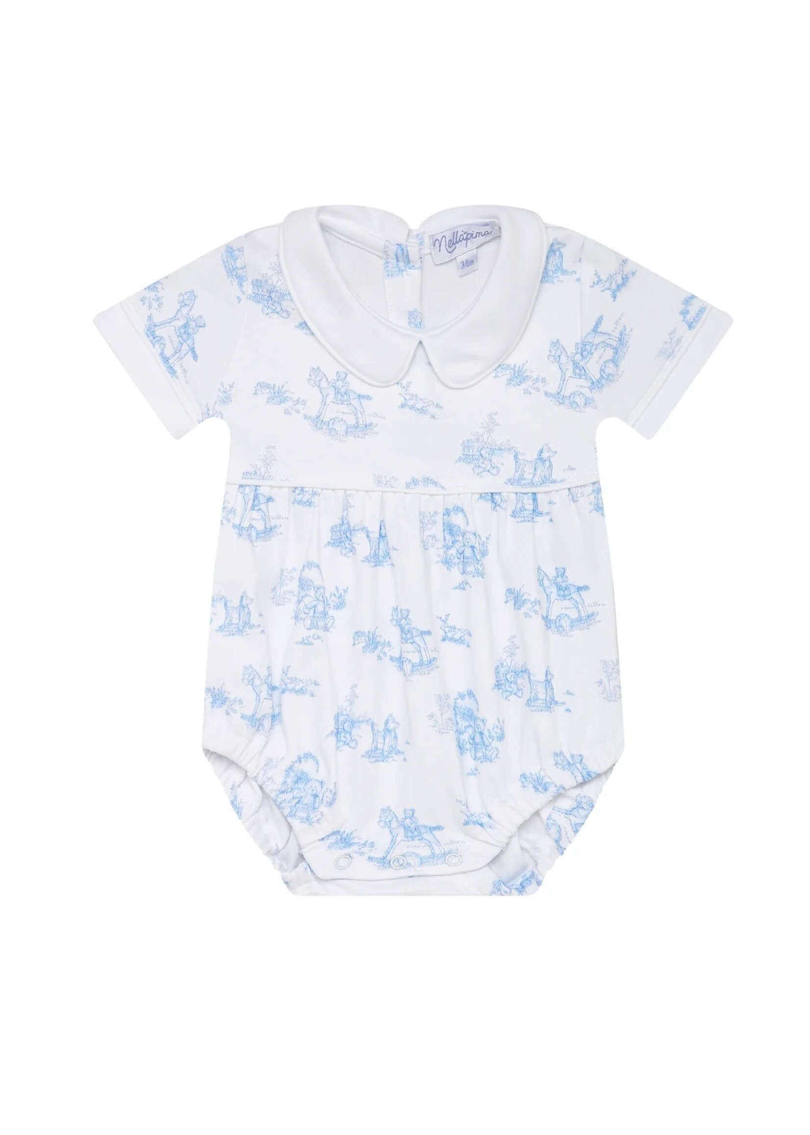 Nellapima Blue Bunny Toile Bubble