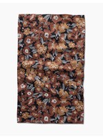 geometry Vintage Floral Natural Kitchen Tea Towel