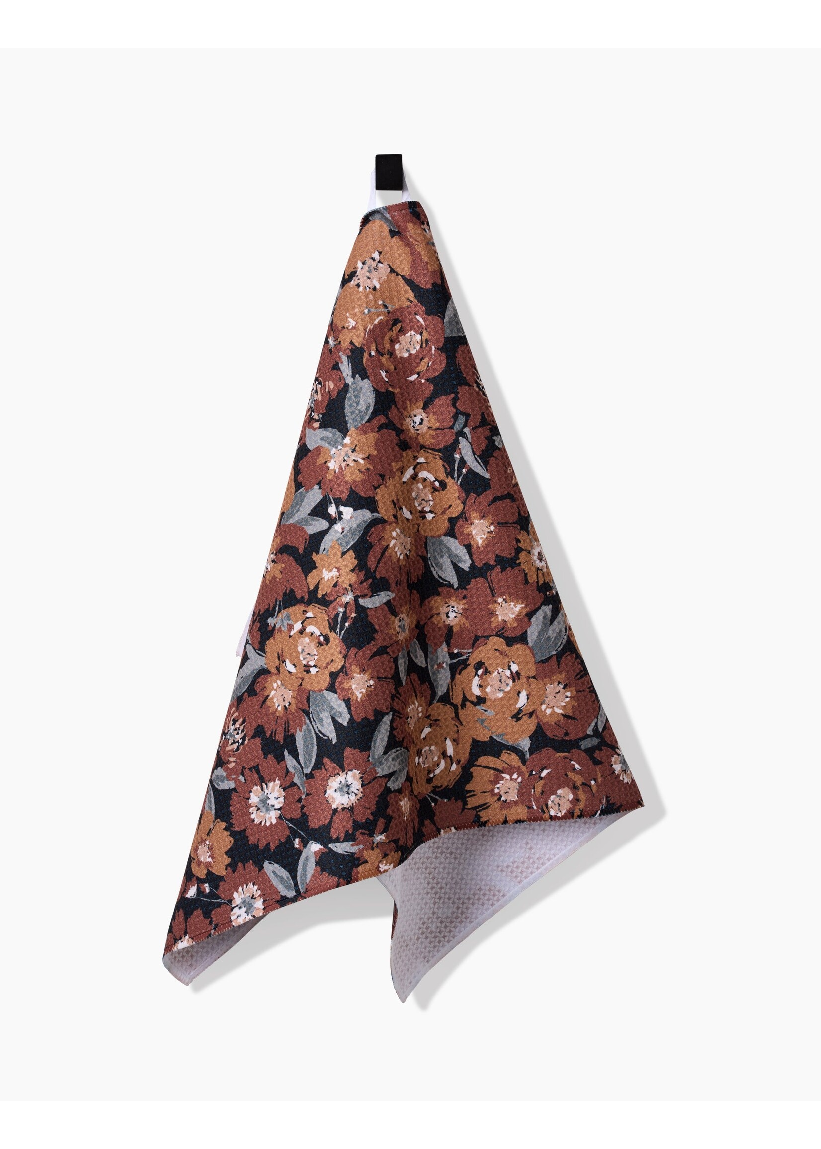 geometry Vintage Floral Natural Kitchen Tea Towel