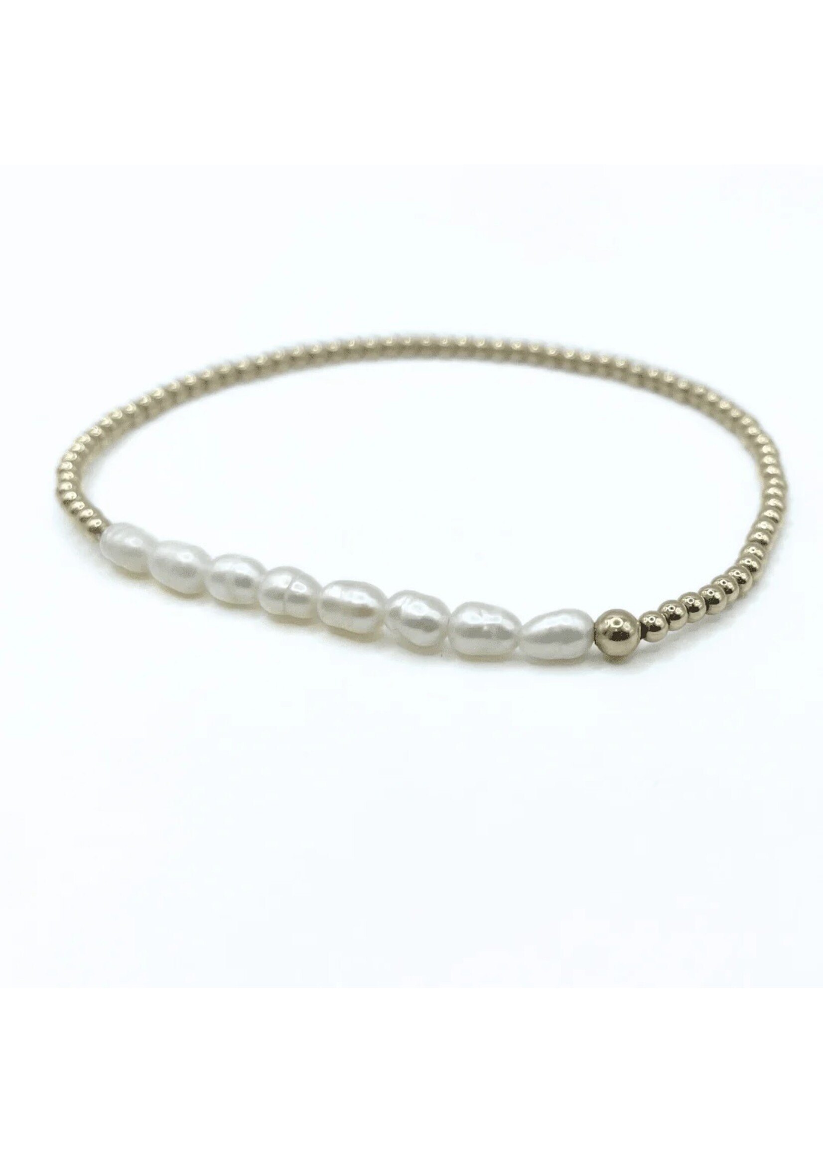 erin gray erin gray Petite Row Pearl Bracelet 6.5"