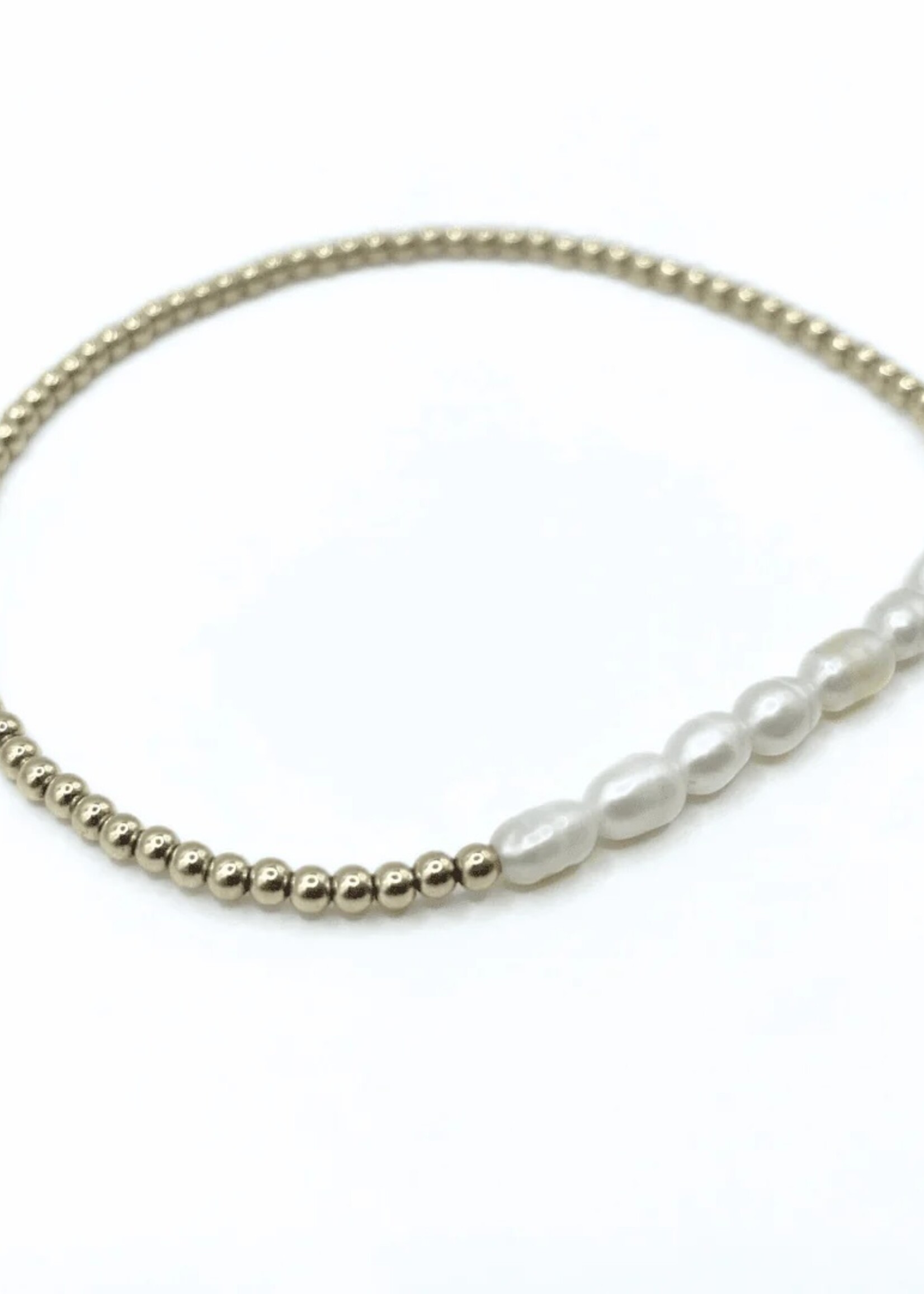 erin gray erin gray Petite Row Pearl Bracelet 6.5"