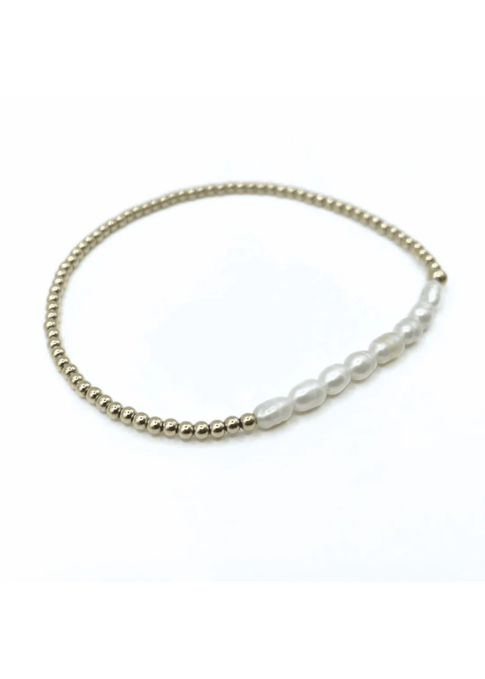 erin gray erin gray Petite Row Pearl Bracelet 6.5"